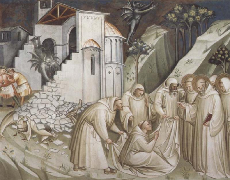 Spinello Aretino St.Benedict Revives a Monk from under the Rubble Germany oil painting art